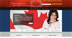 Desktop Screenshot of icpimmigration.com